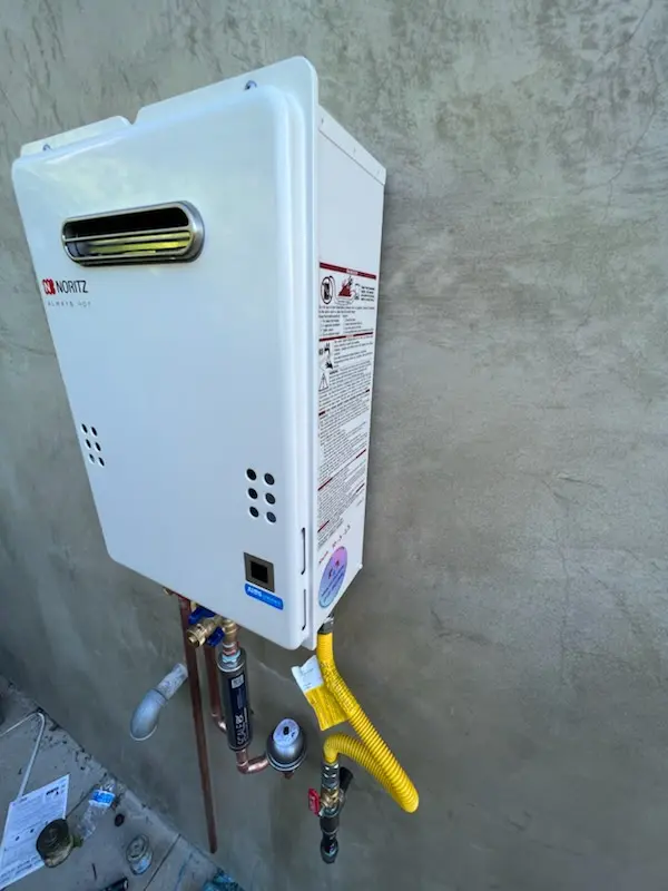 Tankless water heater installation for Pioneer Park homes